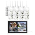 Tuya 8CH 3MP Wireless NVR Kit with WiFi Dome Security Camera PTZ CCTV System and 12.5 inch LCD Screen